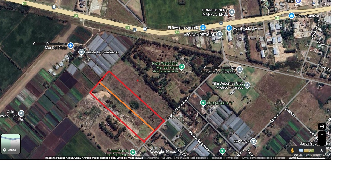 Imagen de #1668 - VENTA EN BLOCK O POR MITAD - Fracción de tierra de 12 ha. , en 2 lotes de 6 hs. c/u linderos al Waterland